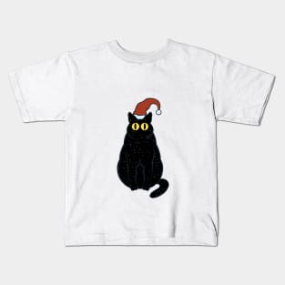 Santa Cat Kids T-Shirt